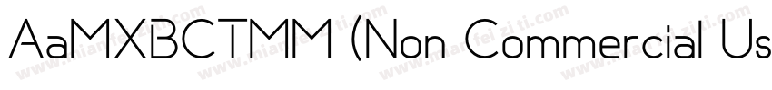 AaMXBCTMM (Non Commercial Use)Aa 蜜字体转换